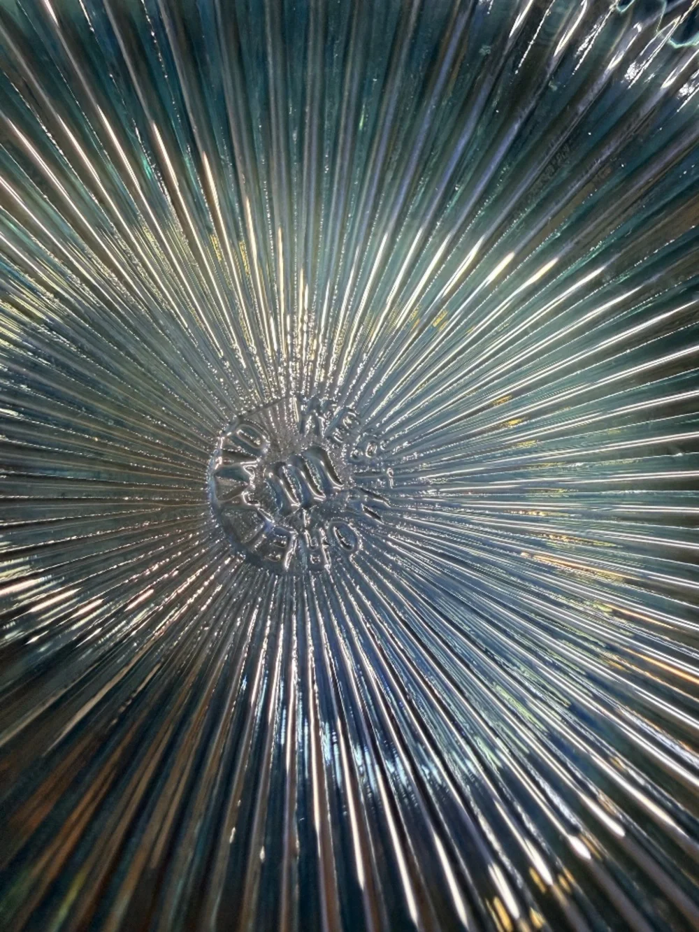 1980s WESTMORELAND Blue Iridescent Vase
